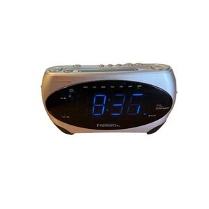 Emerson SmartSet AM/FM Dual Alarm Clock Radio Blue LED Display Battery
